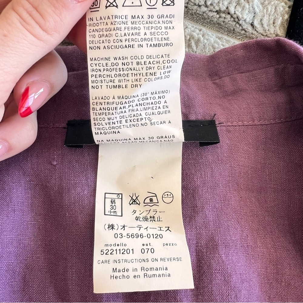 Max Mara Weekend Leisure Linen Shirt Dress- 12 - Picture 11 of 11